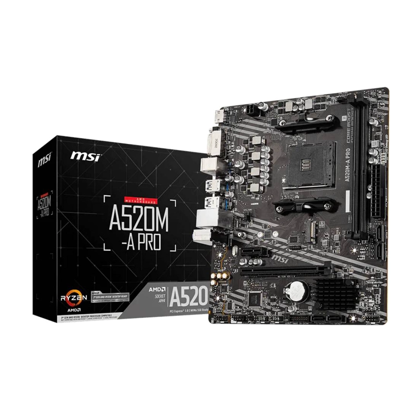 PLACA MADRE MSI A520M-A PRO SOCKET AM4 DDR4