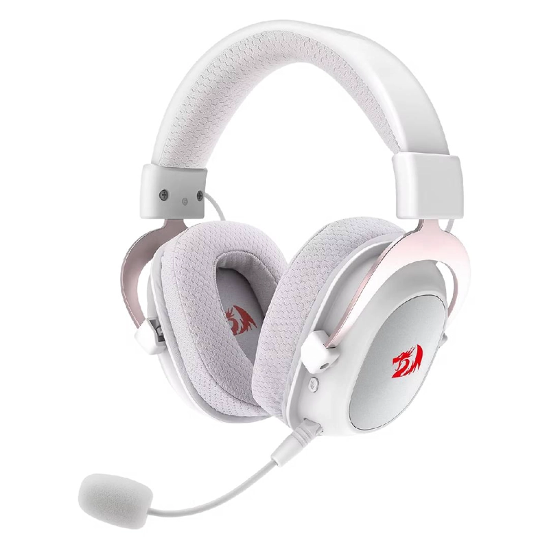 AUDIFONOS GAMER REDRAGON ZEUS PRO WIRELESS 7.1 BLANCO - 1