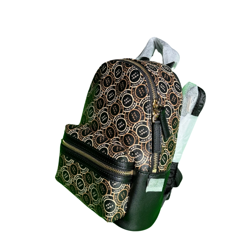 MOCHILA BOLSO MARC JACOBS NEGRA DORADA - 2