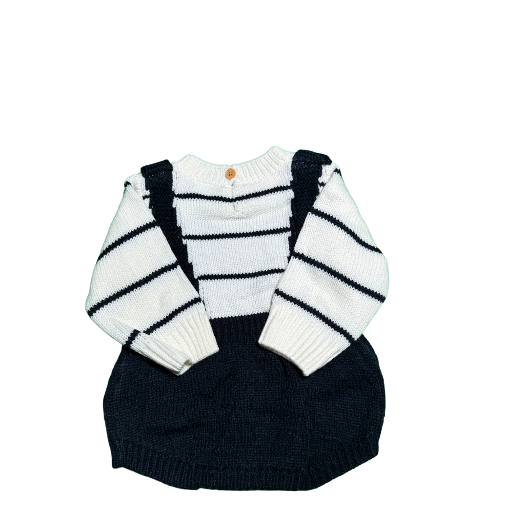BEBE BODY DE COLOR AZUL COMBINADO CON PATRON DE RAYAS 73 CM - 3