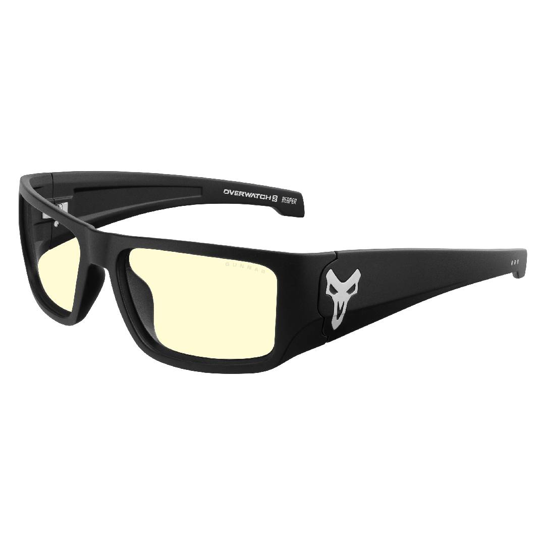 LENTES GAMER GUNNAR OVERWATCH REAPER BLACK ASH AMBER - 1