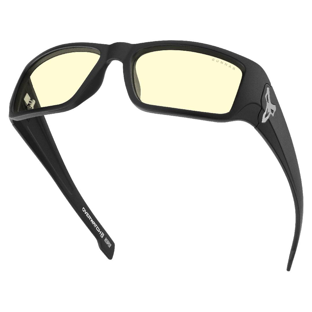 LENTES GAMER GUNNAR OVERWATCH REAPER BLACK ASH AMBER - 3