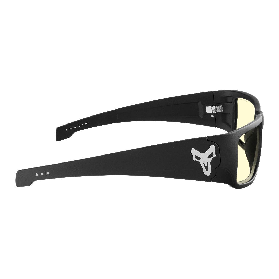 LENTES GAMER GUNNAR OVERWATCH REAPER BLACK ASH AMBER - 4