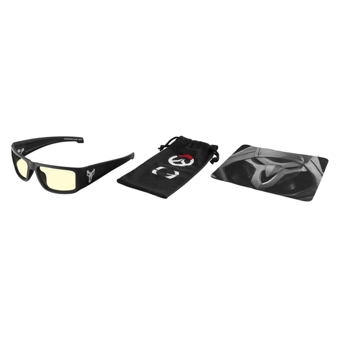 LENTES GAMER GUNNAR OVERWATCH REAPER BLACK ASH AMBER - 5