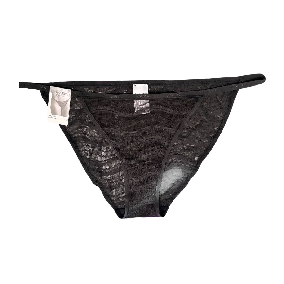 CALZON CALVIN KLEIN STRING BIKINI NEGRO - TALLA L - 1