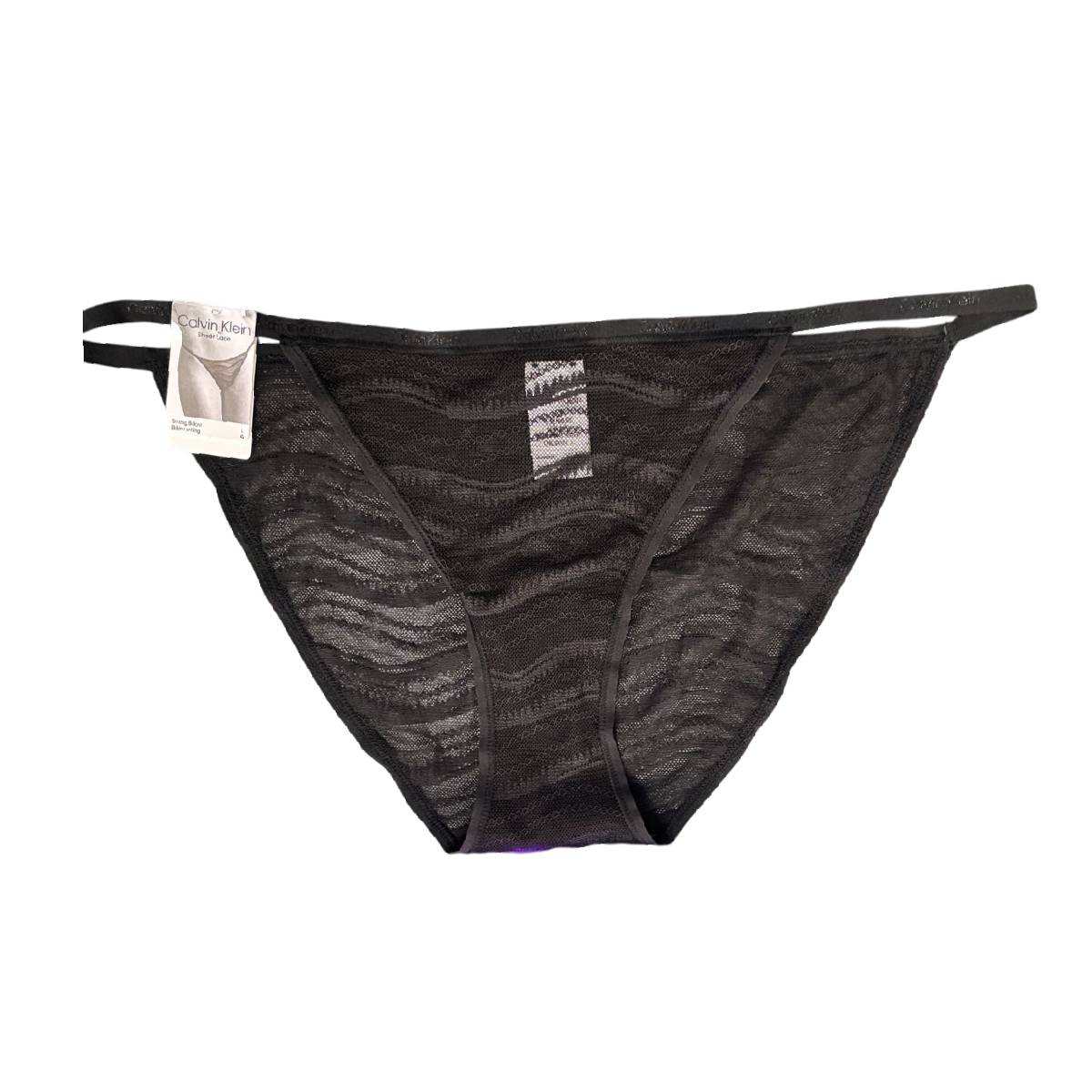 CALZON CALVIN KLEIN STRING BIKINI NEGRO - TALLA L - 2