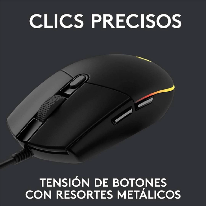 MOUSE GAMER LOGITECH G203 LIGHTSYNC NEGRO - 3
