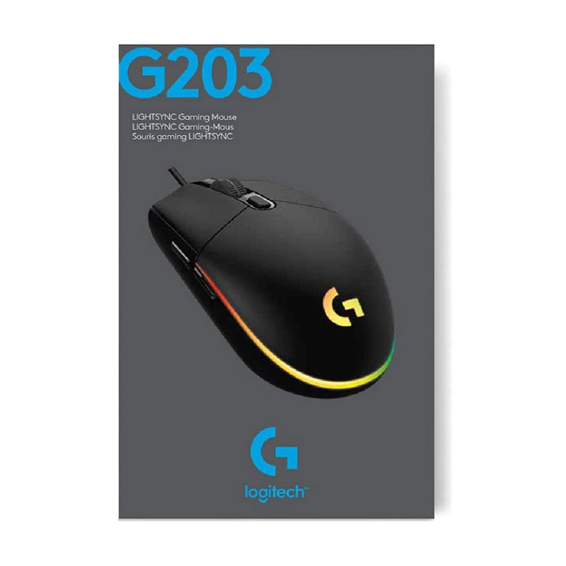 MOUSE GAMER LOGITECH G203 LIGHTSYNC NEGRO - 6