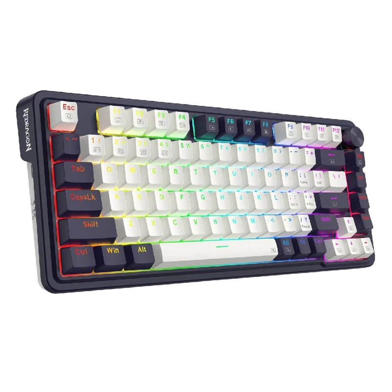 TECLADO REDRAGON UCAL PRO WHITE-BLACK K673WB-RGB-PRO SW RED - 2