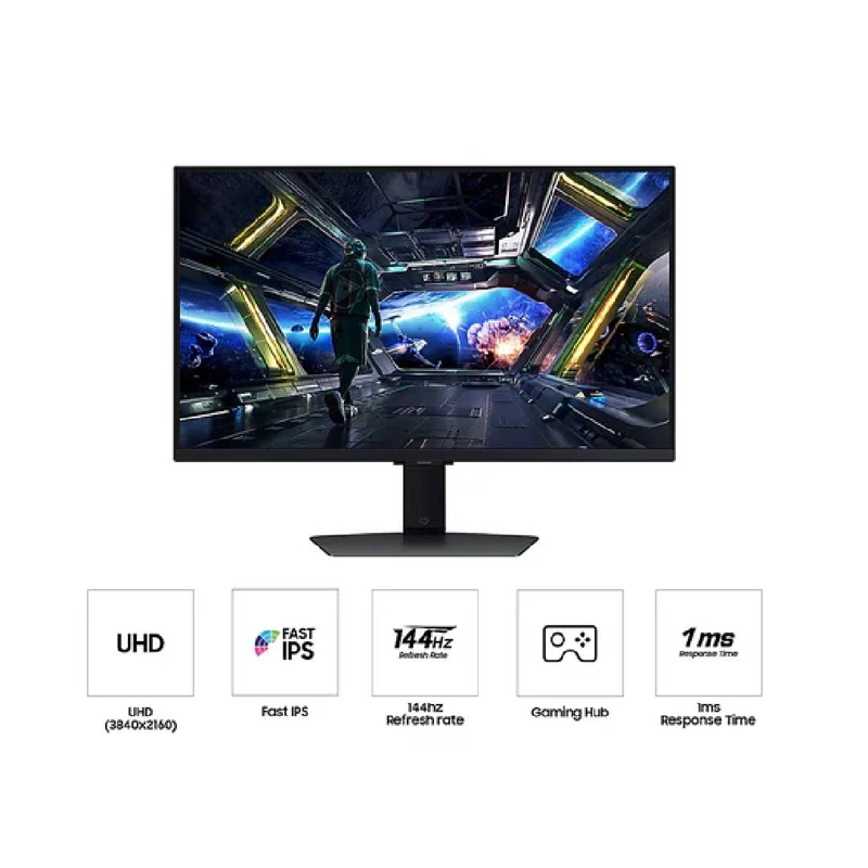 MONITOR SAMSUNG 27 ODYSSEY G7 G70D UHD 144HZ LS27DG700ELXZS - 4