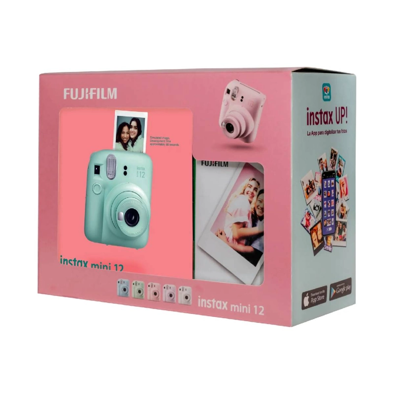 KIT CAMARA FUJIFILM INSTAX MINI 12 GREEN + 10 FILM - 3
