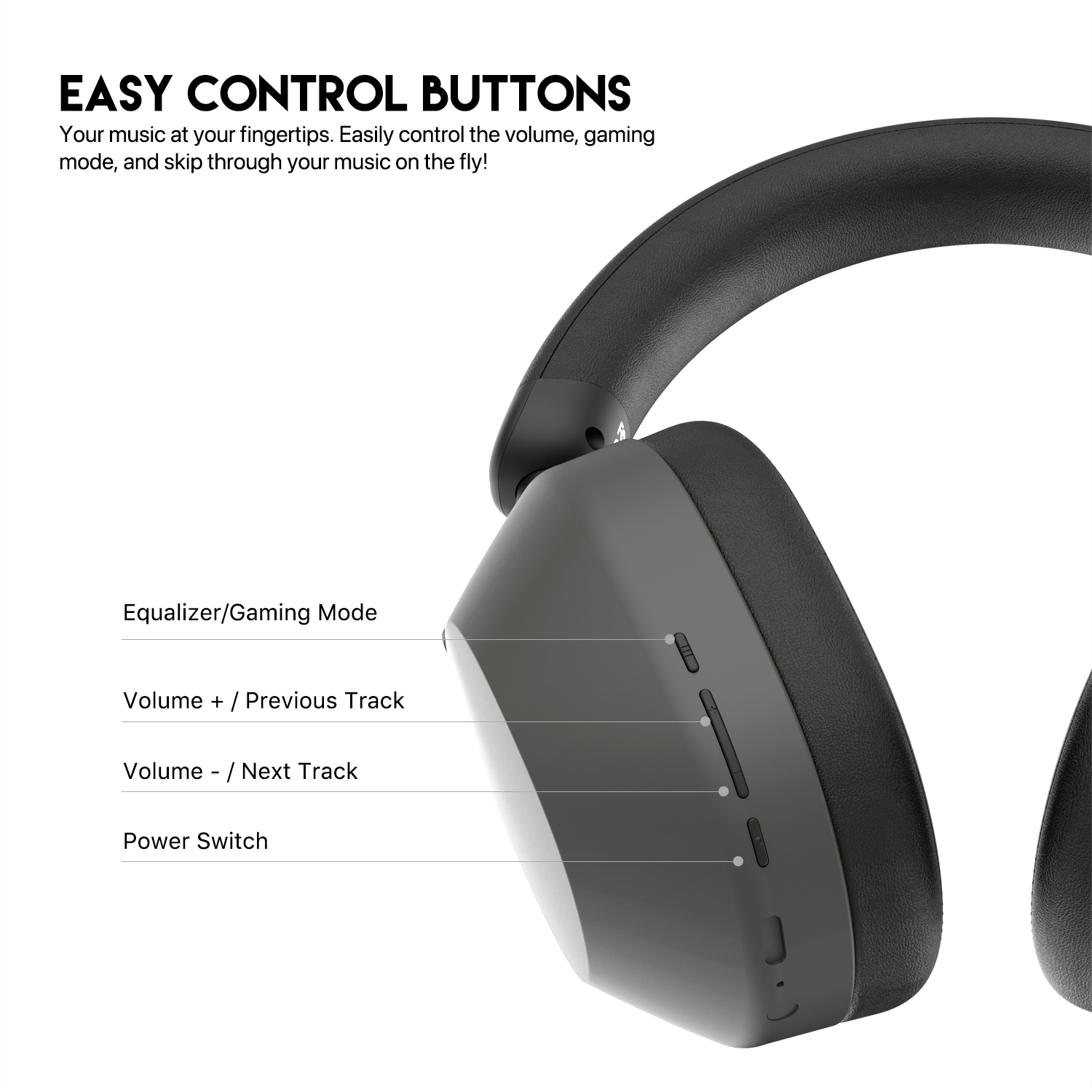 AUDIFONOS INALAMBRICOS FANTECH GO TUNE WH06 BLACK - 4