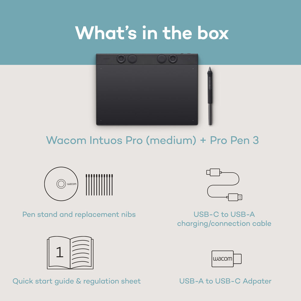 TABLETA DIGITALIZADORA WACOM INTUOS PRO MEDIUM 2025 - 6
