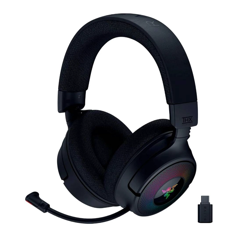 AUDIFONOS RAZER KRAKEN V4 THX TRIFORCE TITANIUM CHROMA RGB - 2
