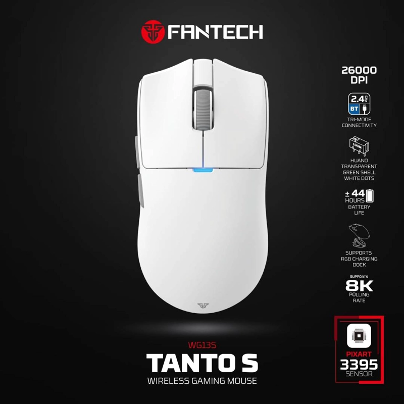 MOUSE FANTECH WG13 S TANTO S WHITE - 8