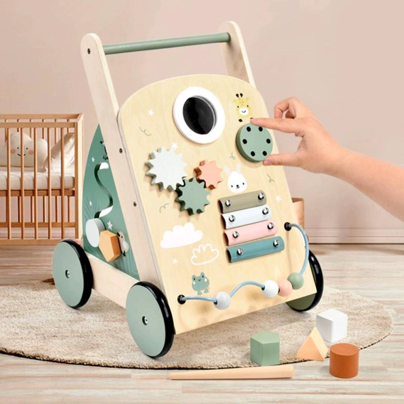 ANDADOR CORREPASILLOS DE MADERA MONTESSORI BEBE DIDACTICO - 3