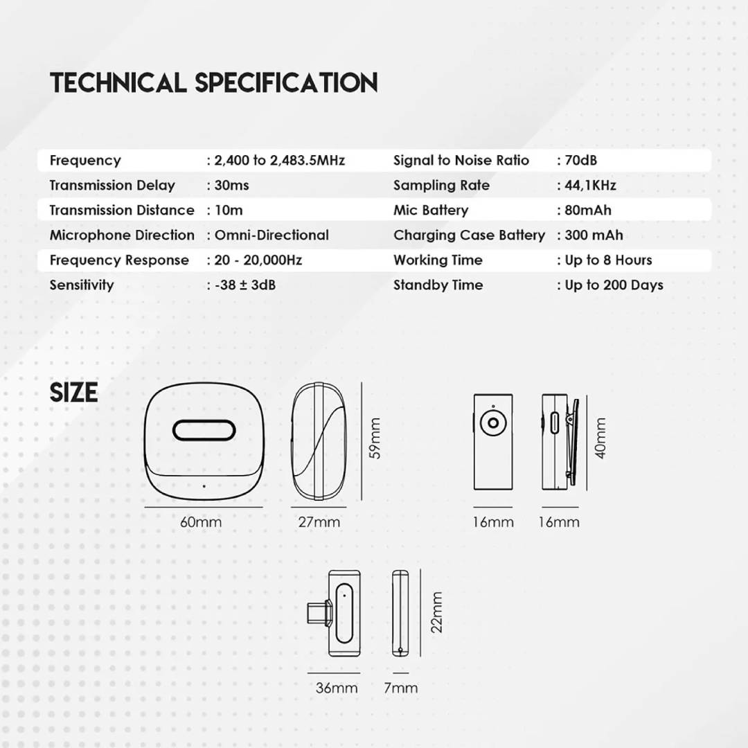 MICROFONO LAVALIER FANTECH LEVIOSA AIR LIGHTNING - 5
