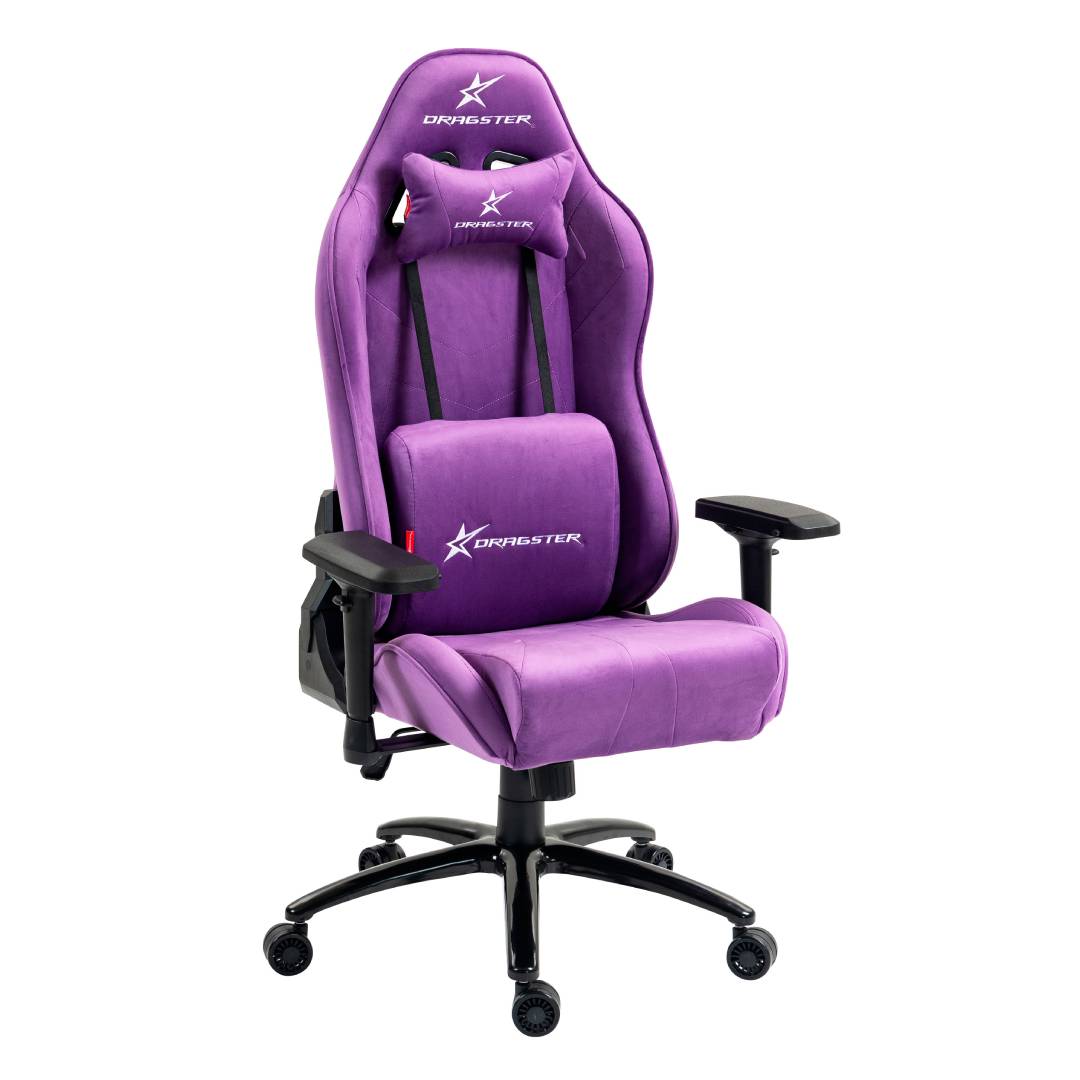 SILLA GAMER DRAGSTER GT 500 PRO ALCANTARA VIOLETTO - 2