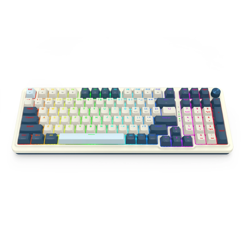TECLADO REDRAGON EISA PRO K686SP-RGB-PRO-SP BLANCO Y AZUL - 5