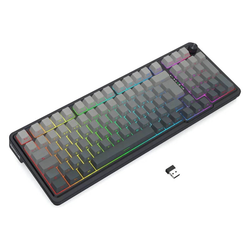 TECLADO REDRAGON EISA MAX K686SP-RGB-MAX GRIS - 4