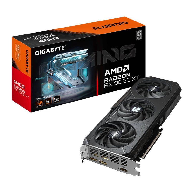 TARJETA DE VIDEO GIGABYTE RX 9060 XT GAMING OC 16G GDDR6 - 1