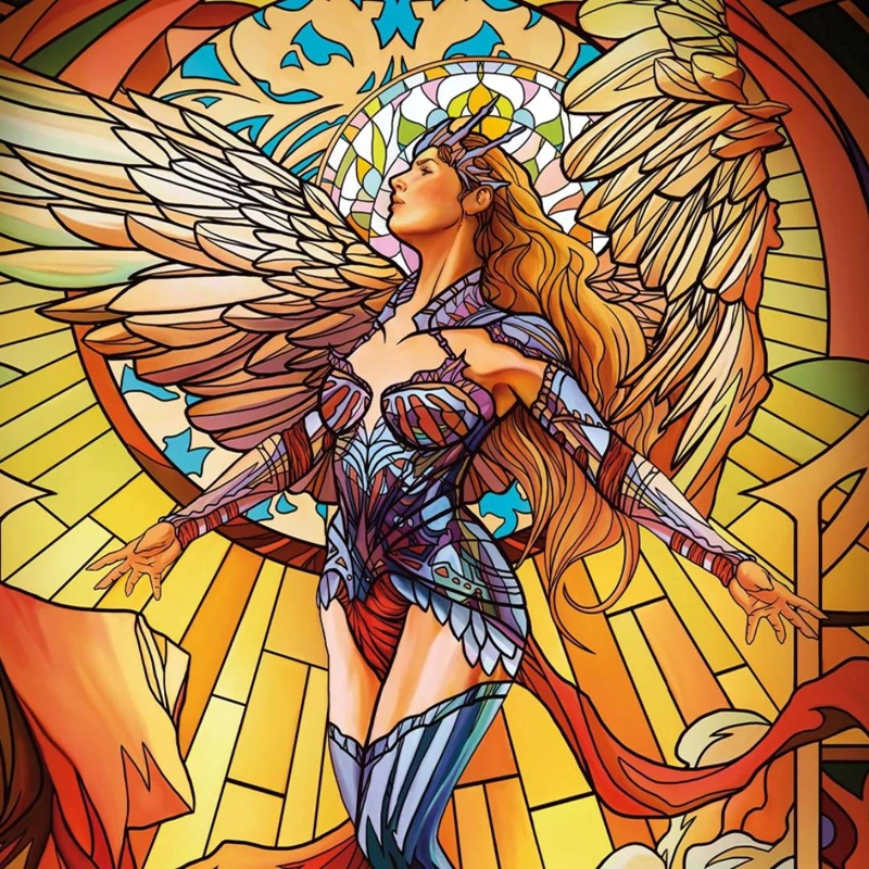 PLAYMAT TOPDECK COLECCION VITRALES - VALKIRIA - 3