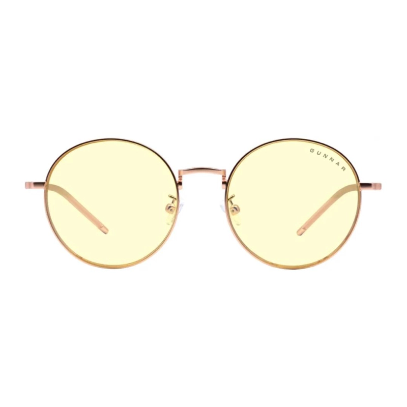 LENTES GAMER GUNNAR ELLIPSE ROSE GOLD AMBER - 2