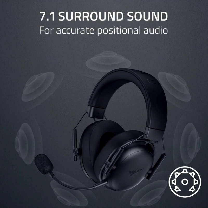 AUDIFONOS GAMER RAZER BLACKSHARK V3 X HYPERSPEED NEGRO - 4