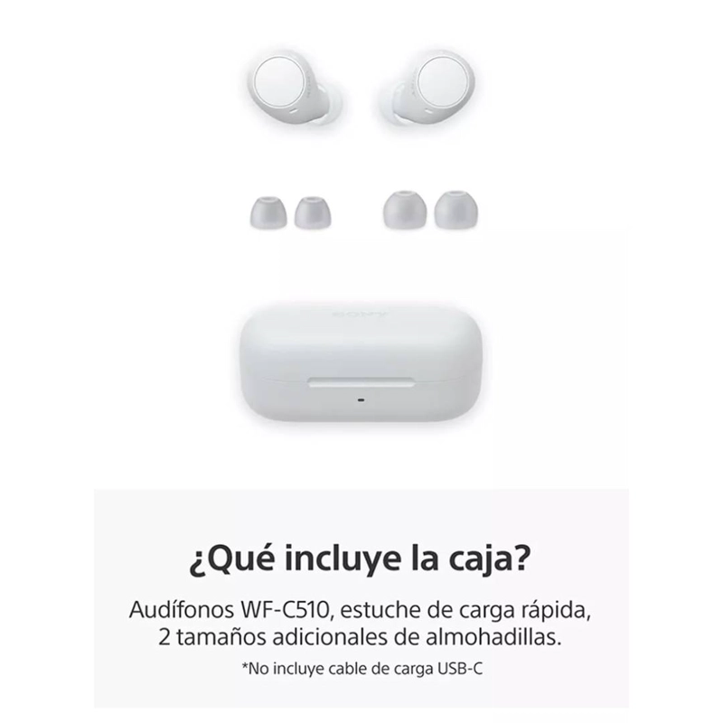 AUDIFONOS SONY WF-C510 TRUE WIRELESS BLANCO - 4