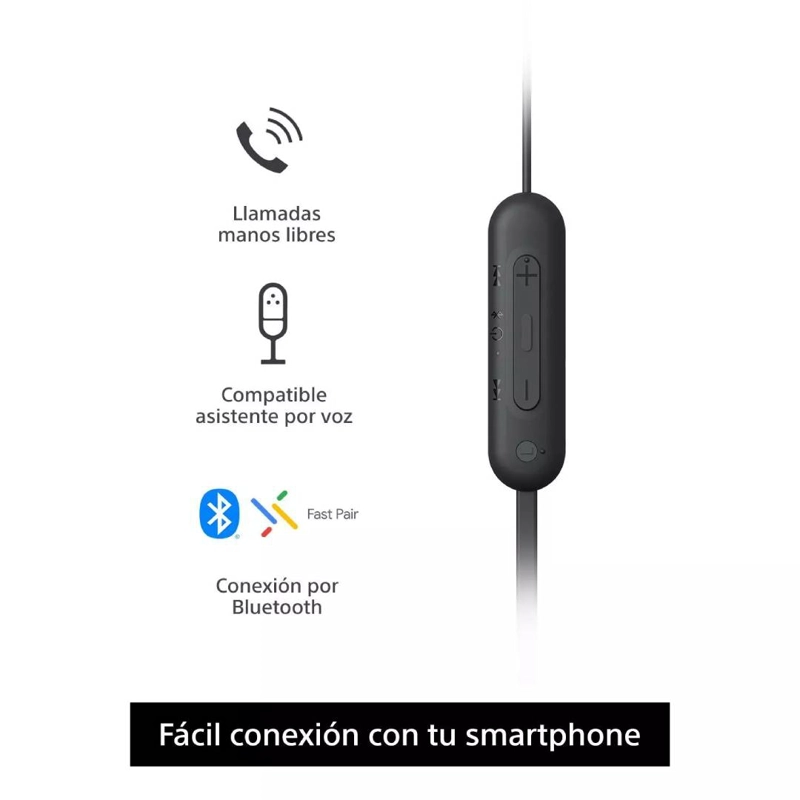 AUDIFONOS INALAMBRICOS SONY WI-C100 - NEGRO - 3