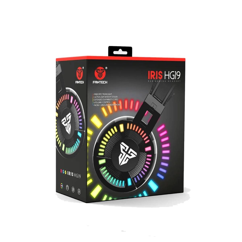 AUDIFONOS FANTECH HG19 IRIS RGB BLACK EDITION - 4