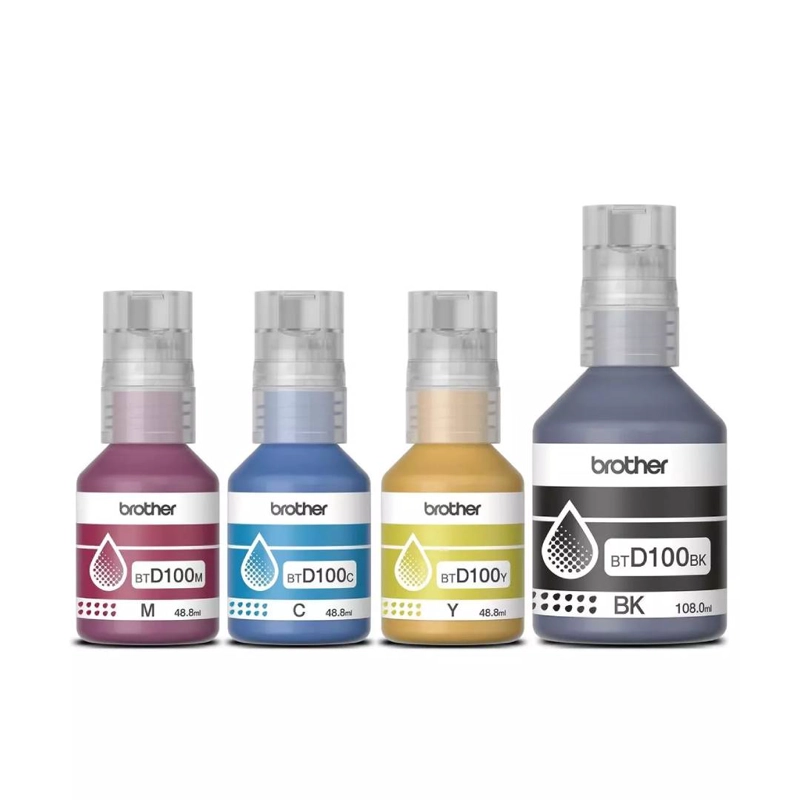 PACK 4 TINTAS BROTHER BTD100 (CIAN,MAGENTA,AMARILLO,NEGRO) - 2