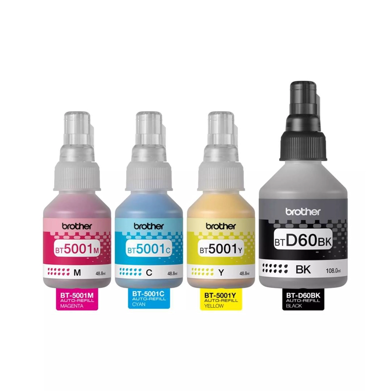 PACK DE 4 BOTELLAS DE TINTA ORIGINAL BROTHER BTCMYK - 2