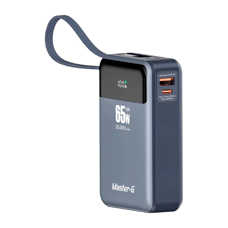 POWER BANK MASTER-G UCP20PD65D - 20.000 MAH 65W - 2