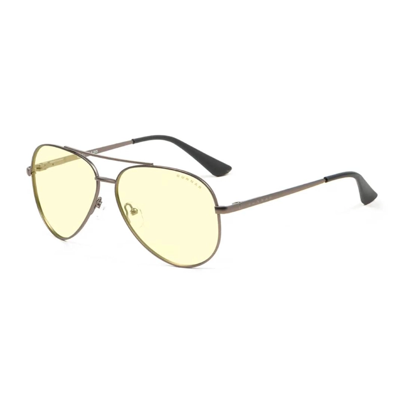 LENTES GAMER GUNNAR MAVERICK GUNMETAL AMBER - 1