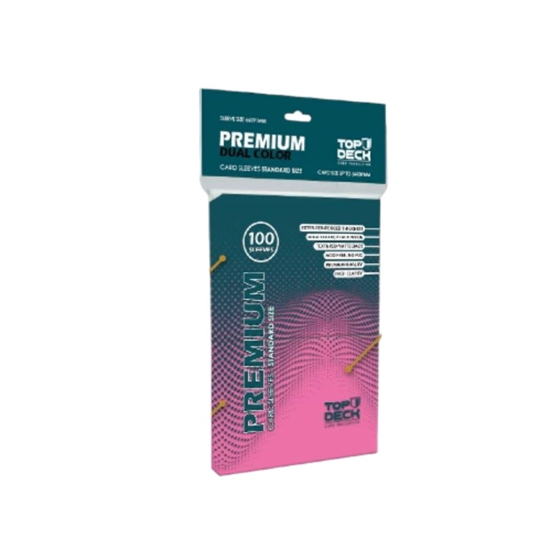 PROTECTORES PREMIUM DUAL COLOR STANDARD ROSADO (66X91MM) - 1