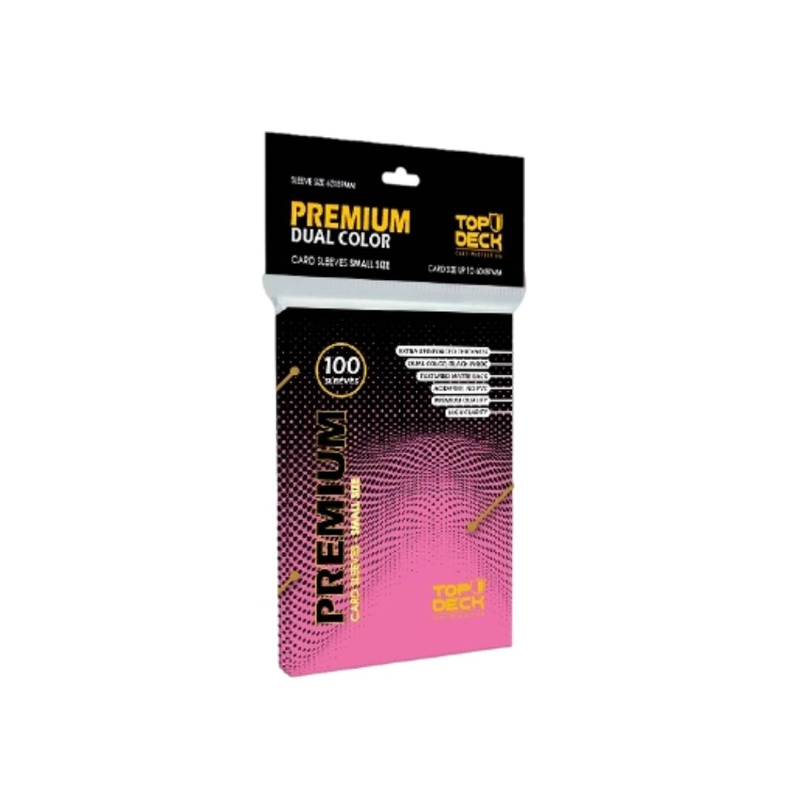 PROTECTORES PREMIUM DUAL COLOR SMALL ROSADO (62X89MM) - 1