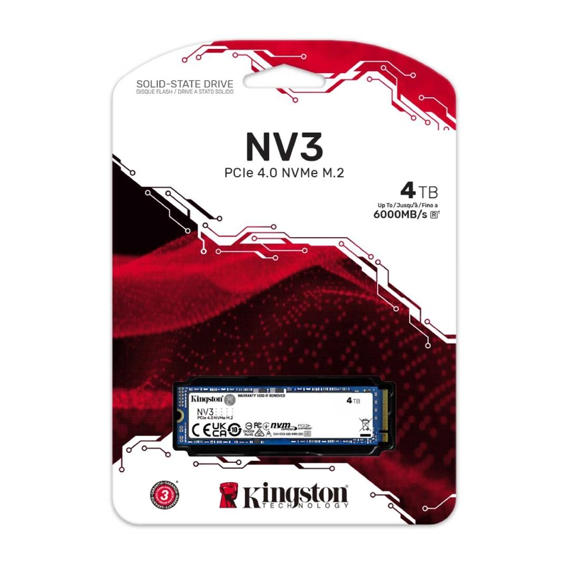 DISCO DURO SSD KINGSTON NV3 4TB M.2 NVME PCIE 4.0 GEN 4X4 - 1