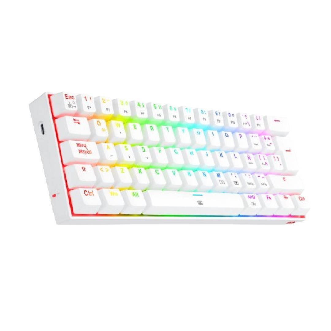 TECLADO REDRAGON K630 DRAGONBORN WHITE SWITCH BROWN ESPAÑOL - 3