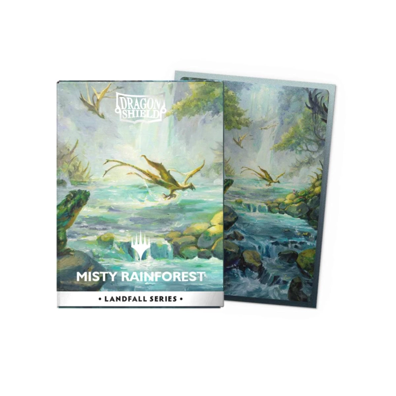 PROTECTOR DRAGON SHIELD LANDFALL SERIES MISTY RAINFOREST ART - 1