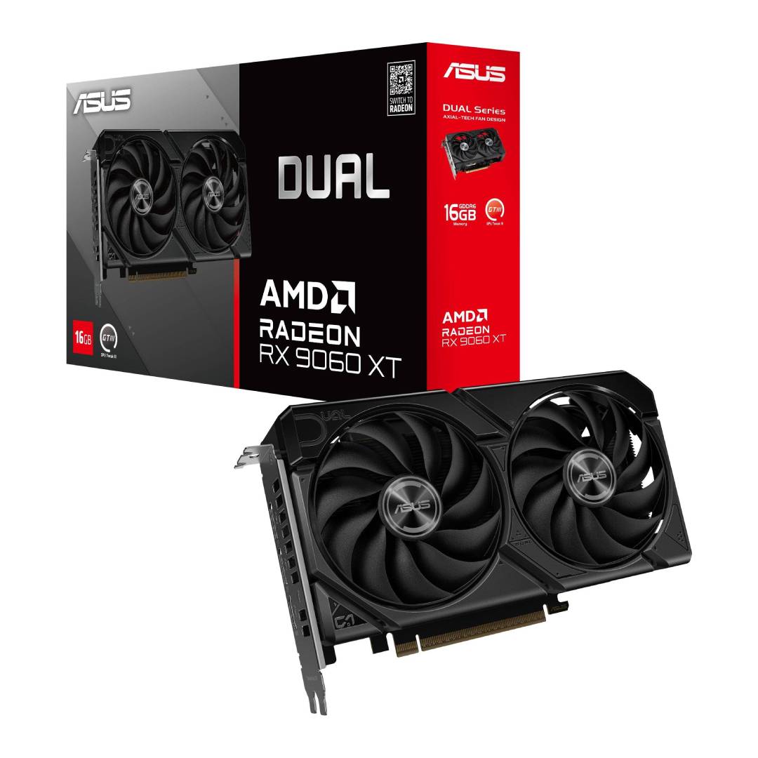 TARJETA DE VIDEO ASUS DUAL RADEON RX 9060 XT 16GB - 1