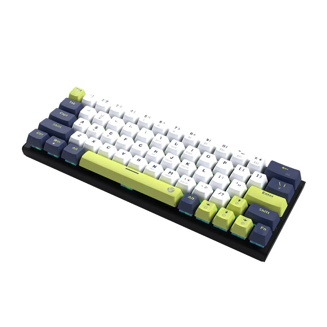 TECLADO FANTECH MK874V2 ATOM63 MORI WHITE (SWITCH ROSIE) - 2