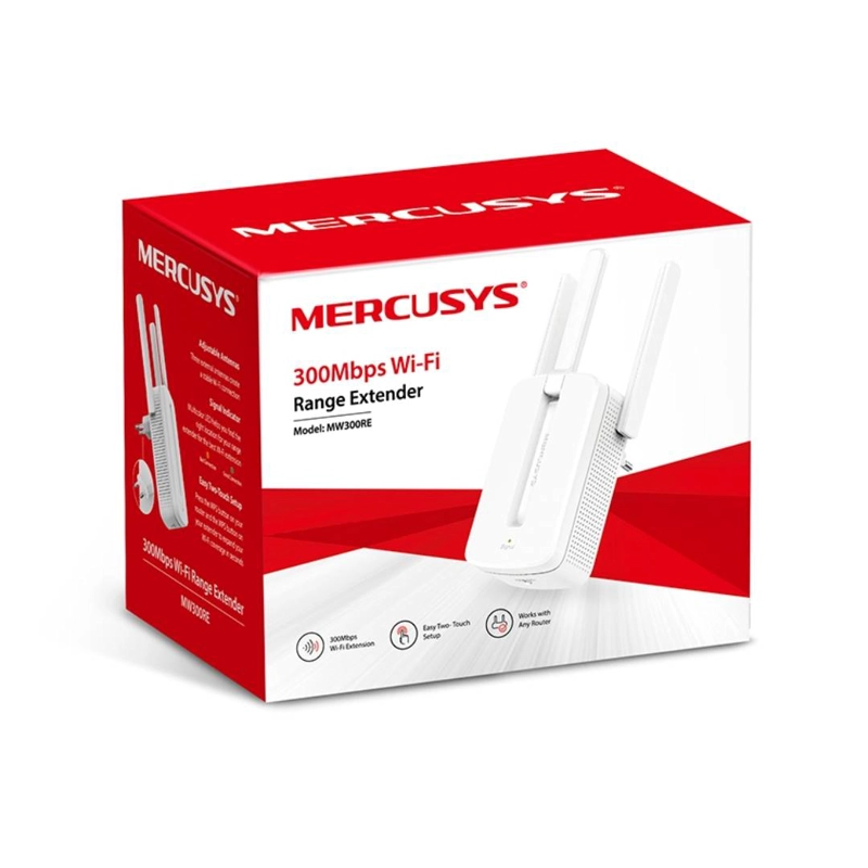 EXTENSOR DE RANGO MERCUSYS MW300RE WIFI N300 3 ANTENAS - 2