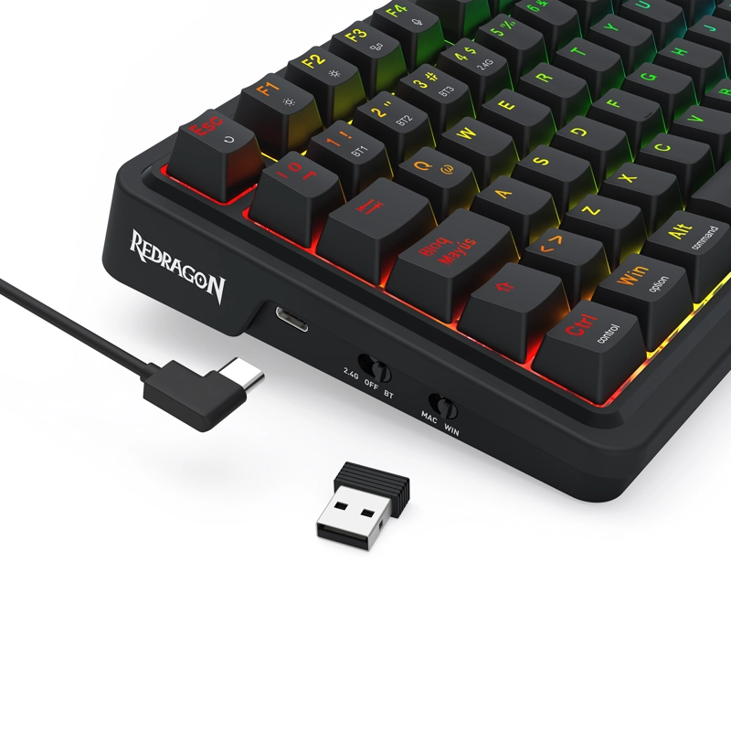TECLADO REDRAGON EISA PRO K686RGB-PRO SP WIRELESS ESPAÑOL - 5