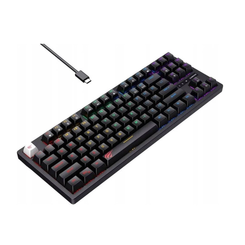 TECLADO GAMER MECANICO RGB HAVIT KB892L, NEGRO - 2