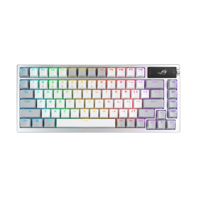 TECLADO GAMER MECANICO ASUS ROG AZOTH, INALAMBRICO, BLANCO - 1