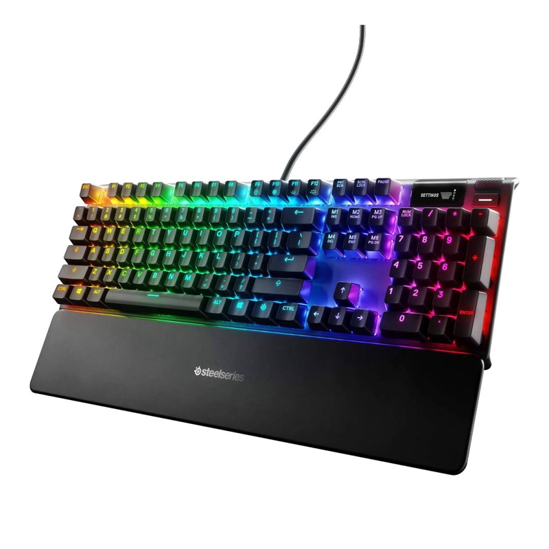 TECLADO GAMER MECANICO STEELSERIES APEX 7 SW. RED - INGLE S - 2