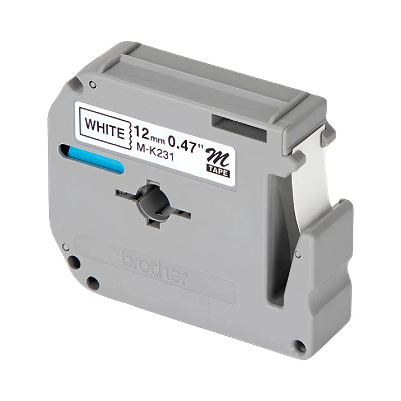 CINTA ETIQUETA BLANCA BROTHER M231 - TEXTO NEGRO - 2