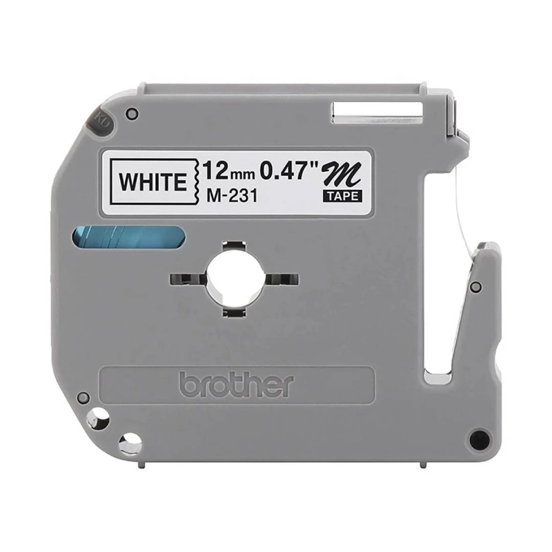 CINTA ETIQUETA BLANCA BROTHER M231 - TEXTO NEGRO - 3
