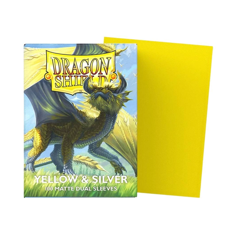 PROTECTOR DRAGON SHIELD STANDARD DUAL MATTE YELLOW & SILVER - 1